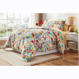 Color Connection Flower Power Down-Alternative Comforter Set, , large