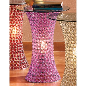 Crystal Lit Table, Purple, large