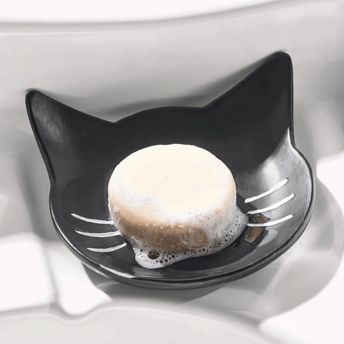 Black Cat Soap Dish, , large