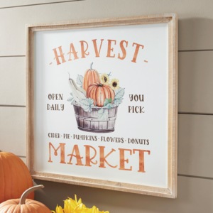 Harvest Market Sign, , large