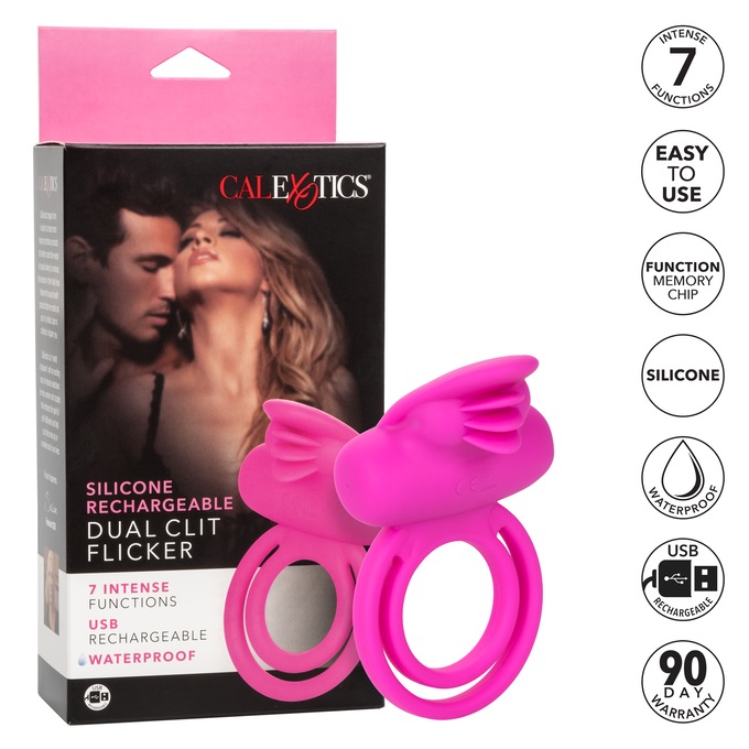 Rechargeable Dual Flicker Enhancer Couples Ring, , large