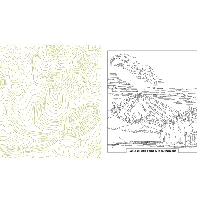 National Park Coloring Book, , large