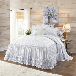 Josie Skirted Bedspread, , large