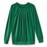 Long-Sleeve Banded-Bottom Top, , large