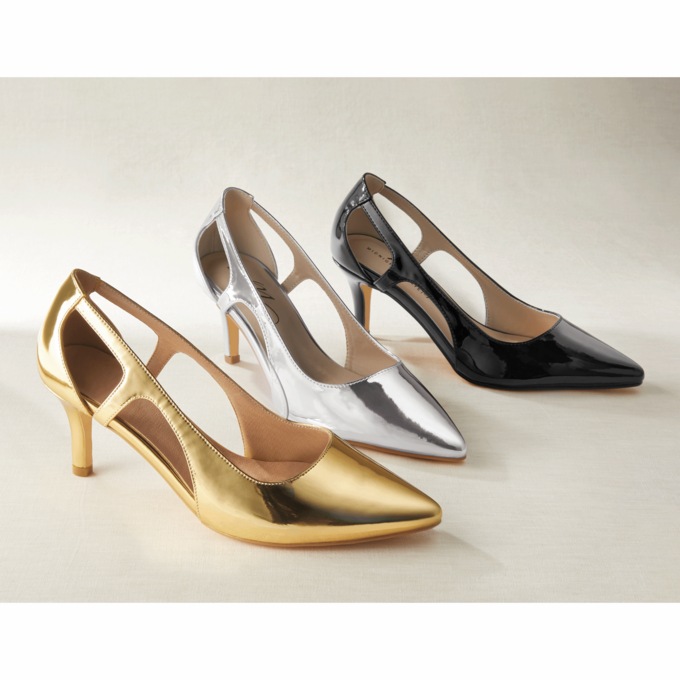 Midnight Velvet Metallic Pump, , large