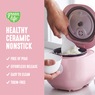 Greenlife 4-Cup Rice and Grains Cooker, Pink, large