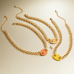 G-Link Chain Necklace + Earring Set, , large