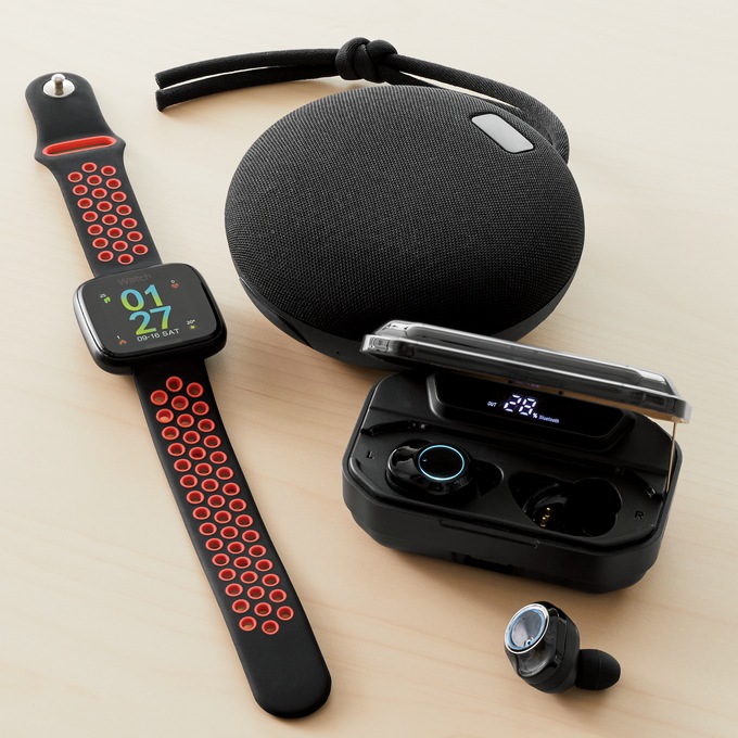 Bluetooth Kit with Earbuds, Smartwatch and Speaker, , large
