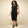 Ruched-Waist Sheath Dress, , large