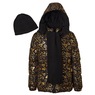 Girls&#39; Puffer Jacket with Hat and Scarf, , large