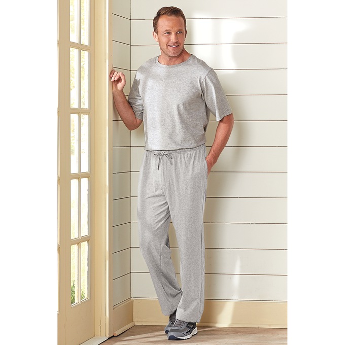 Men's Relaxed-Fit Drawstring-Waist Lounge Pant, , large