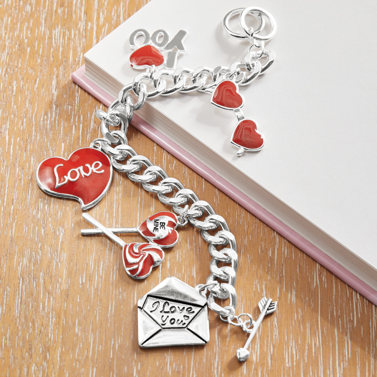 Valentine's Day Charm/Toggle Bracelet Montgomery Ward