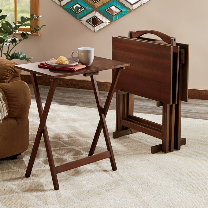 Tray Tables Set - Photo Of Vintage Tv Table Tray Table Set Folding Tables W Retro Fiberglass Trays 1 75 Vintage Tv Trays Tray Table Vintage Tv / Tv tray tables provide a comfortable height for eating, reduce the risk of messy accidents and wipe down easily.