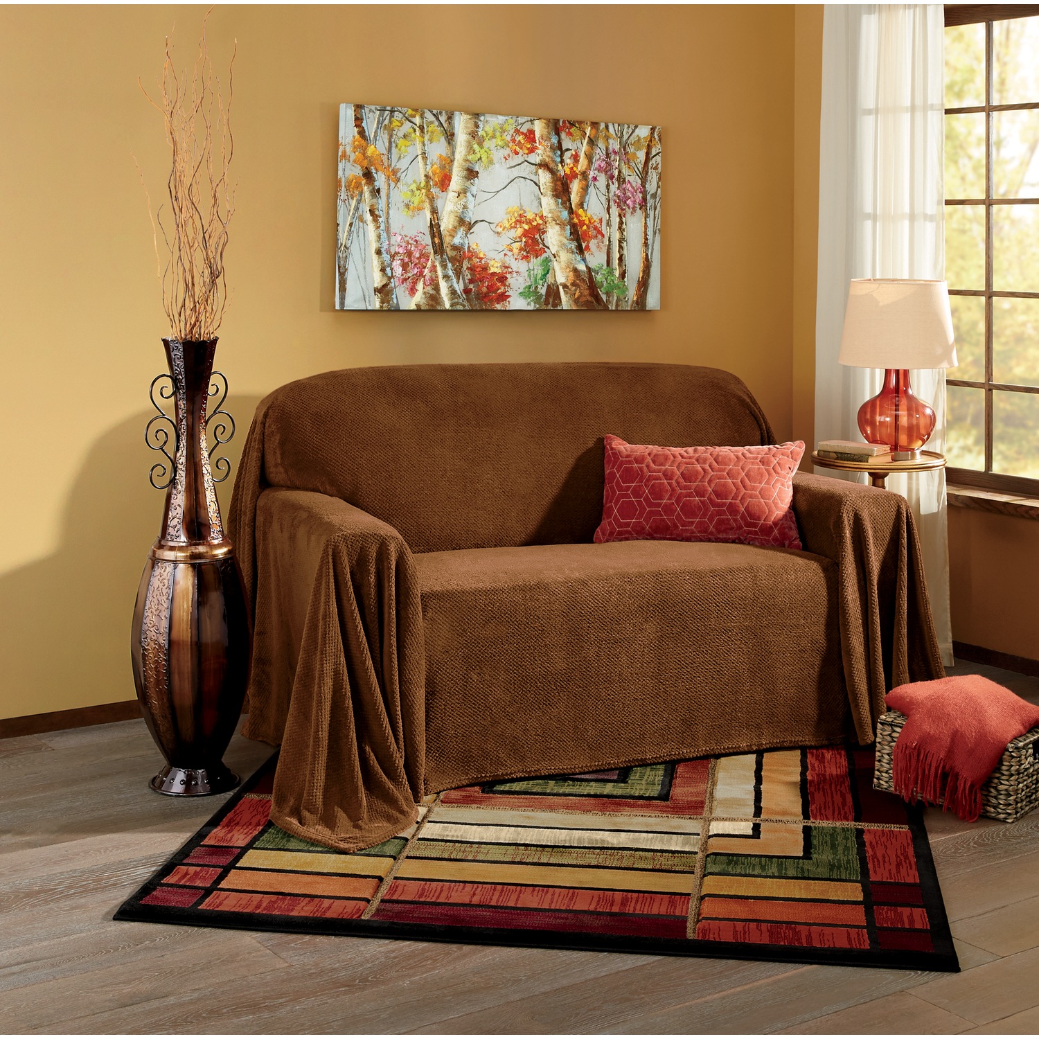 Textured Plush Furniture Throw Montgomery Ward