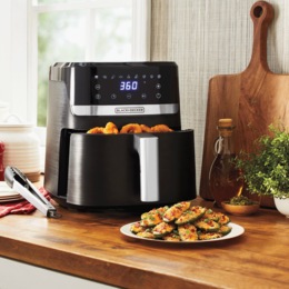 BLACK+DECKER 6-Quart Purifry Air Fryer with LED Touchscreen, , large