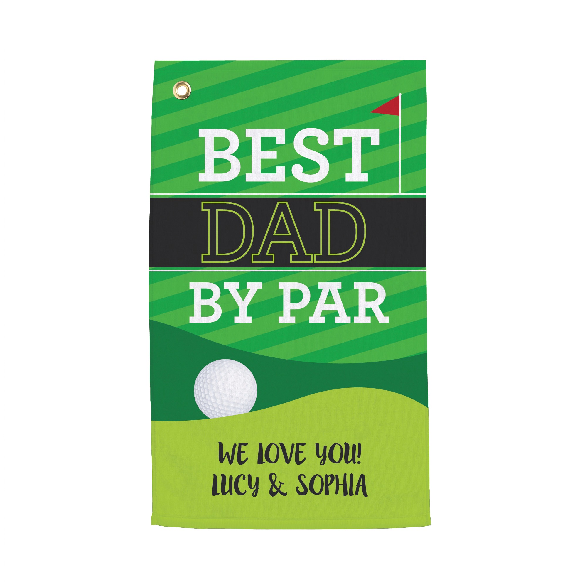 Personalized Best By Par Golf Towel, , large