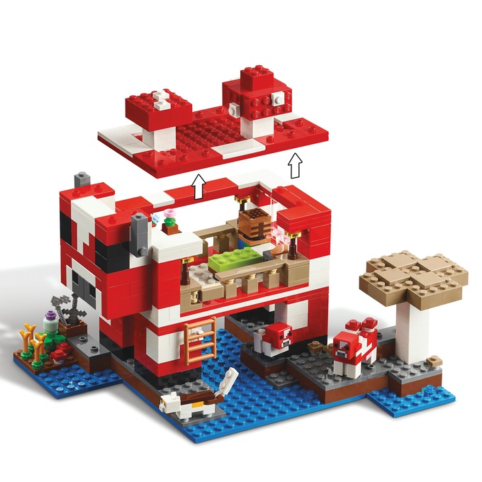 LEGO Minecraft Mooshroom House, , large