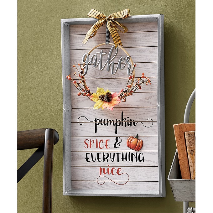 Pumpkin Spice Wall Decor | Montgomery Ward