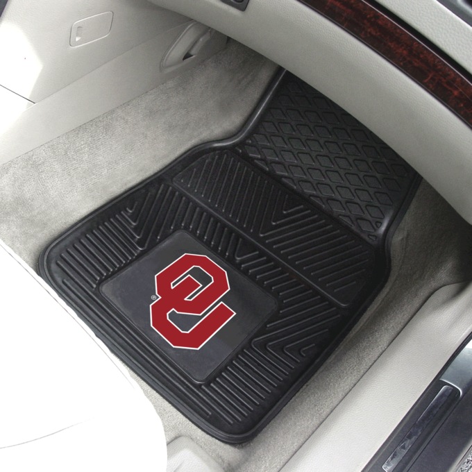 Set of 2 NCAA Vinyl Car Mats, , large