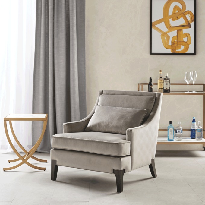 Martha Stewart Anna Arm Accent Chair, , large