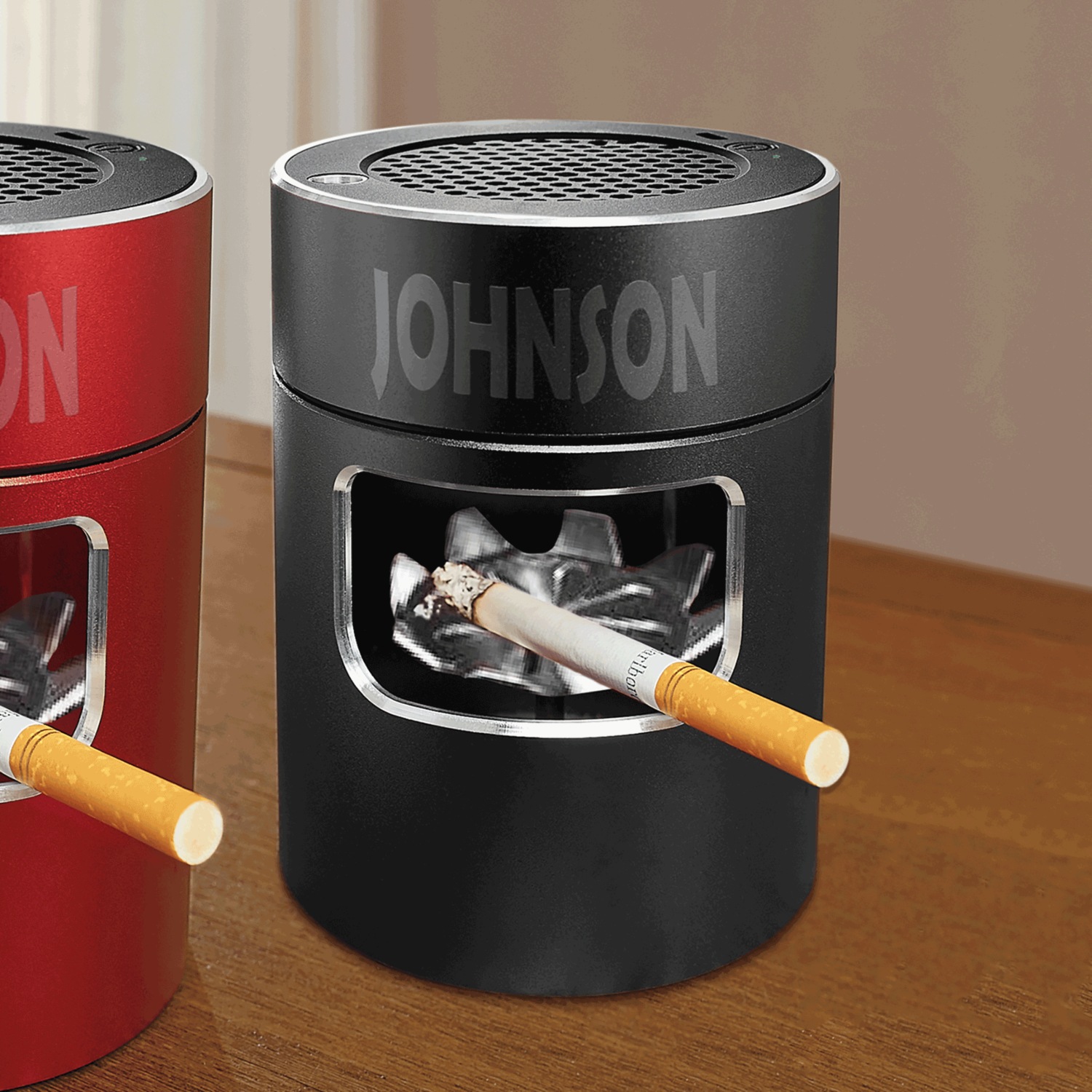 cigarette lighter air filter Desktop Purifier Ashtray and Set of 10 Filters alloy construction Personalized Desktop Air Purifier Ashtray