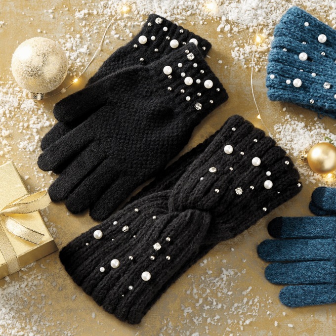Britt Knits Starlight Headwarmer and Glove Set, , large