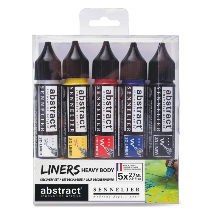 Sennelier Abstract Primary 5-Color Liner Set, , large