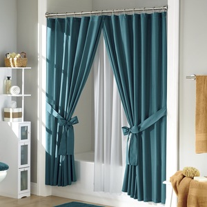 Traditions Cross-Over Shower Curtain, , large
