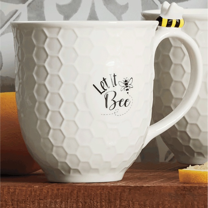 Sweet Bee 17-oz. Ceramic Mug, , large