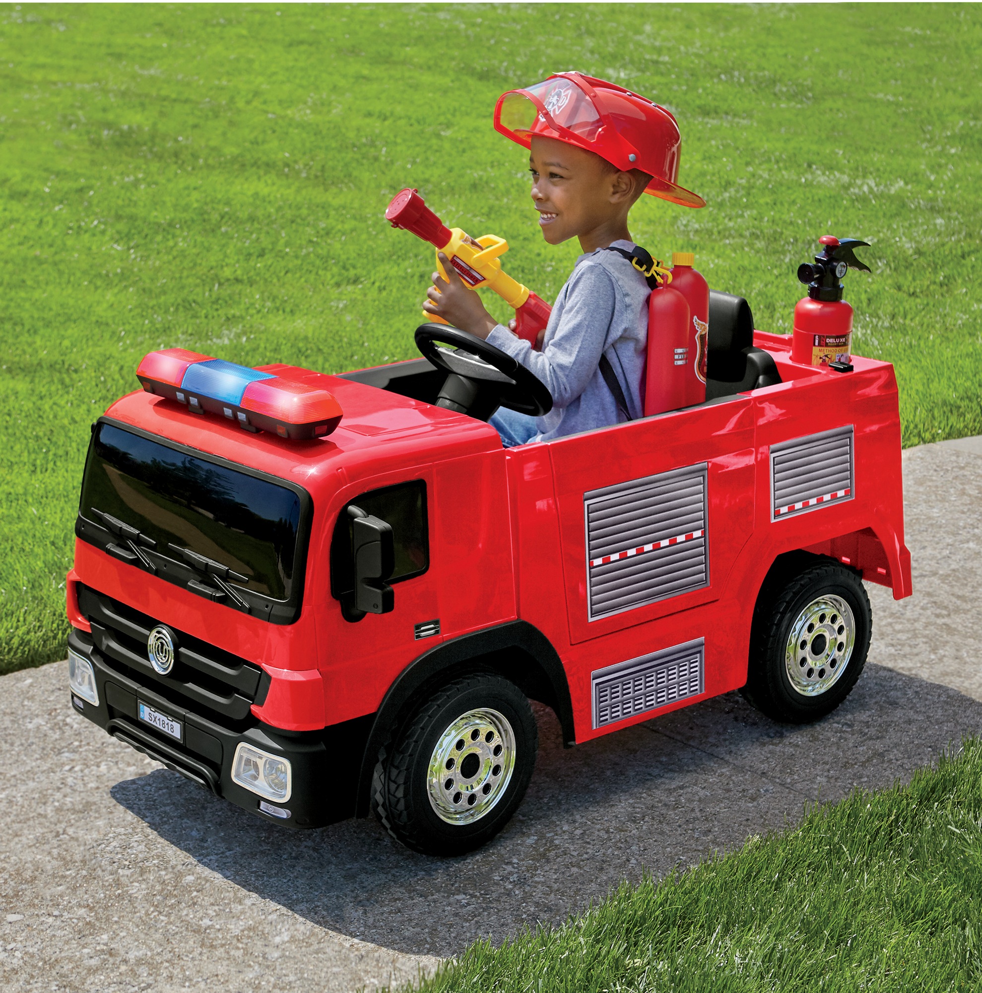 12 volt ride on firetruck