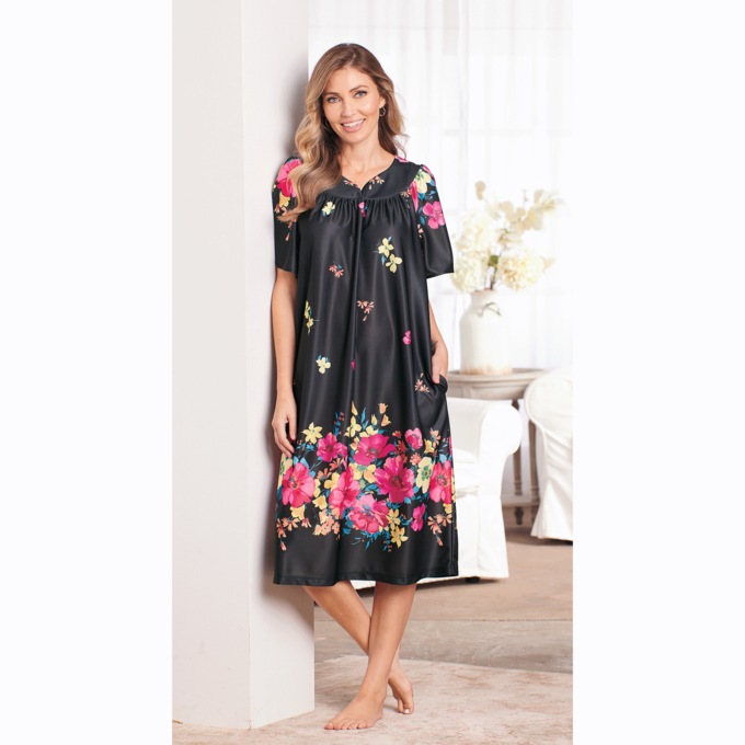 Sweetheart Neck Lounger, Evening Floral, large