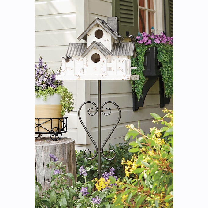 Sophisticated Birdhouse, White, large