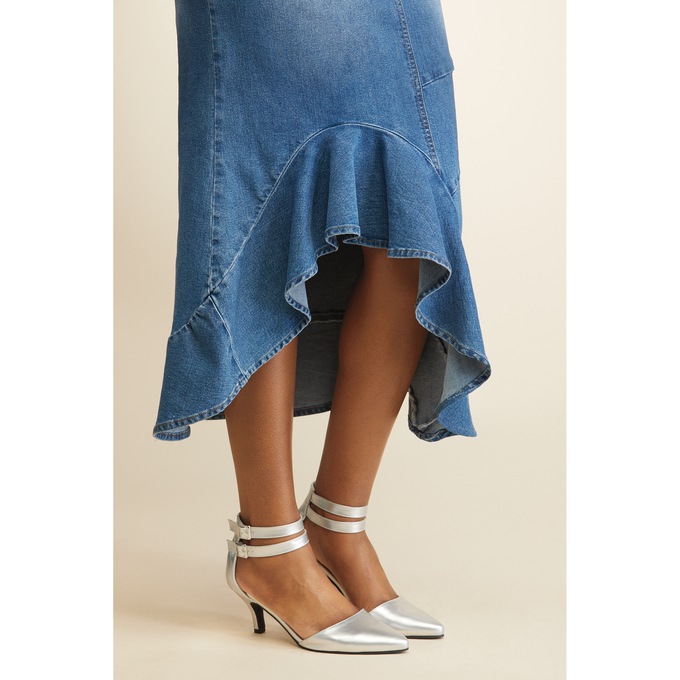 Vashie Denim Sheath Dress, , large