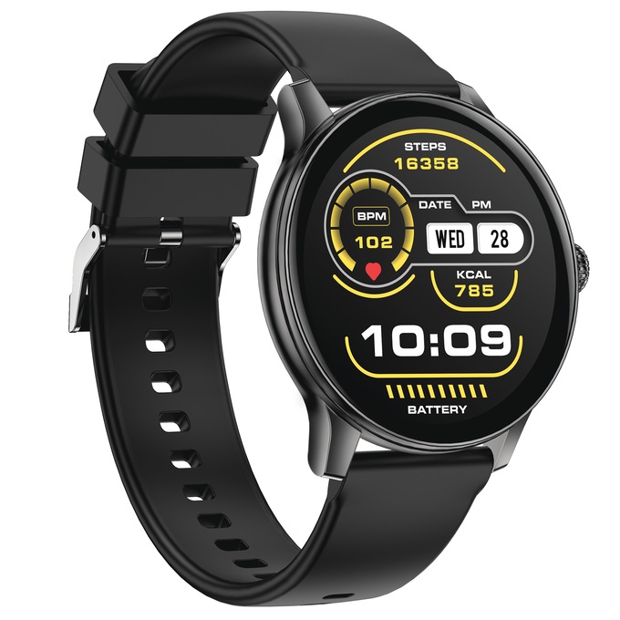 IG Round Smartwatch, Black, large