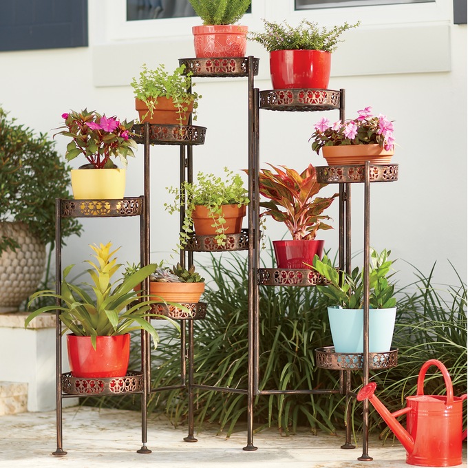 10-Tier Folding Flowers Stand, , large