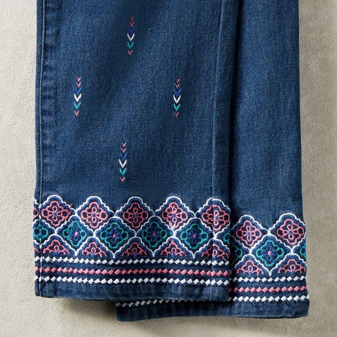 Tabitha Embroidered Jean, , large