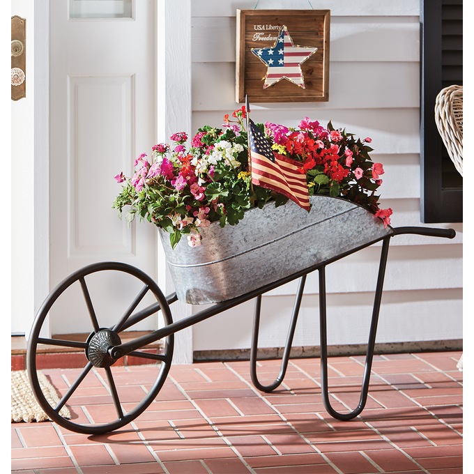Metal Wheelbarrow, , large