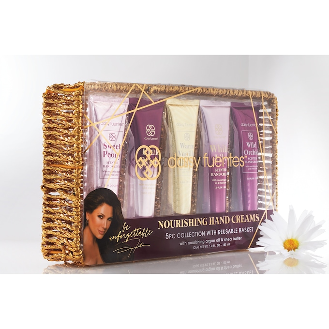 5-Piece Nourishing Hand Creams Gift Basket with Argan Oil and Shea Butter, Multi, large