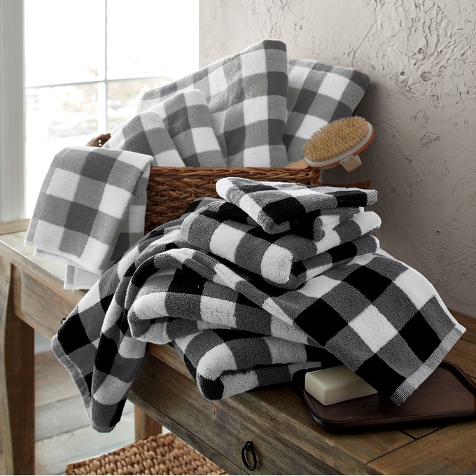 Buffalo Check 6-Piece Towel Set, , large