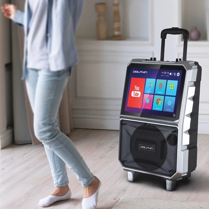 Tailgate Speaker with Touchscreen, Black, large