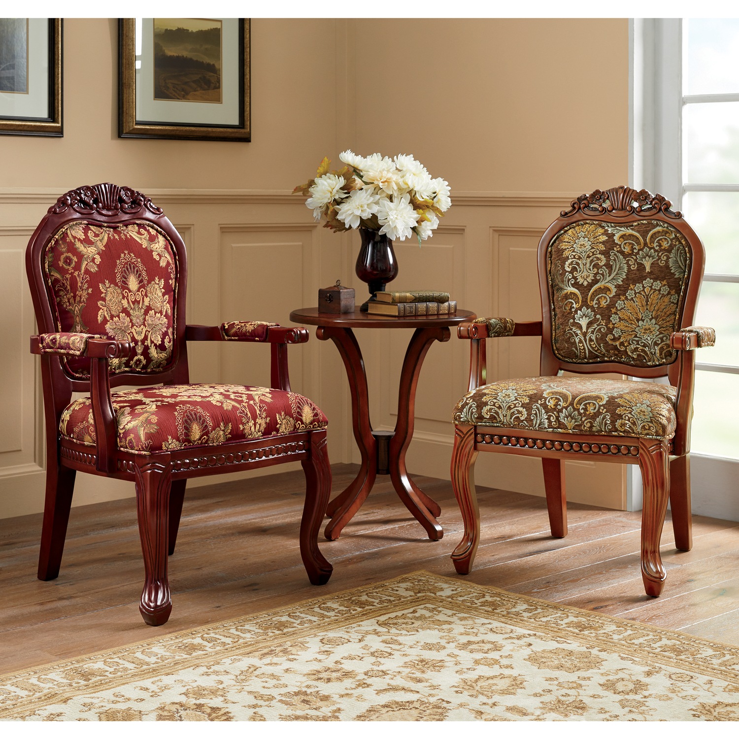 Hand Carved Venetian Accent Chair Montgomery Ward