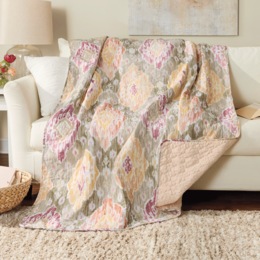 Quilted Throw, , large