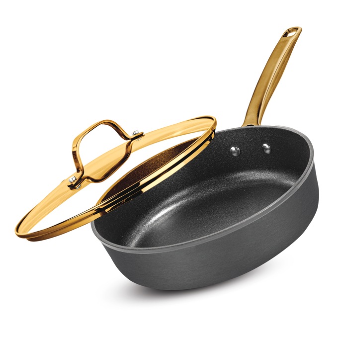 Granitestone Armor Max 4-Quart Hard-Anodized Saut&eacute; Pan, , large