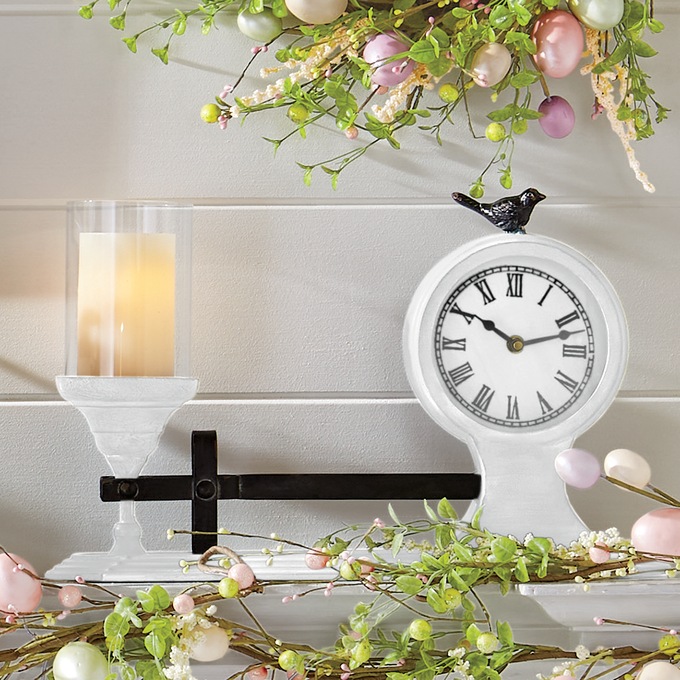 Bird Candleholder Scale Clock, , large