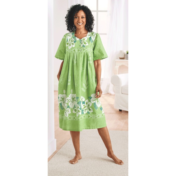 Metro Border Print Patio Dress, , large
