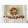 Lit Butterfly Floral Wreath, , large