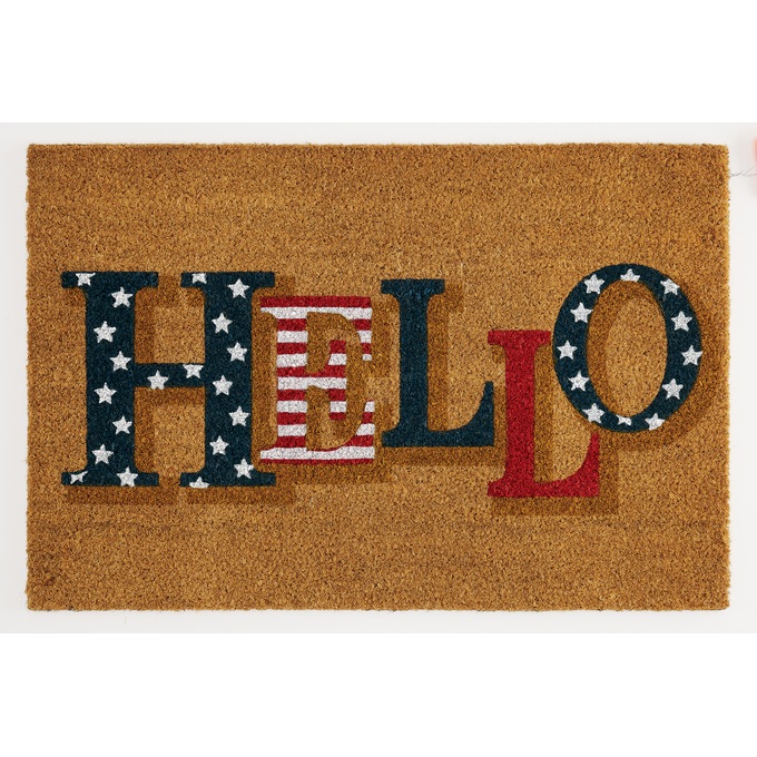 Americana Hello Coir Mat 20" x 30", , large