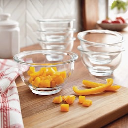 6-Piece Glass Food Prep Bowl Set, , large
