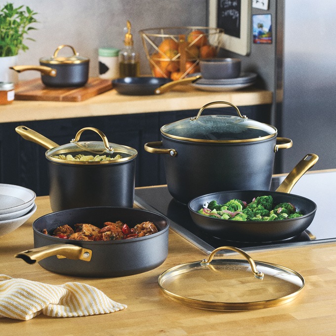 Farberware 12-Piece Forged Aluminum Cookware Set, , large