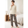 Women's Plaid Flannel PJ Set, , large